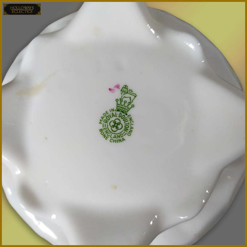 Vintage Royal Doulton Ceramic Flowers In Pot