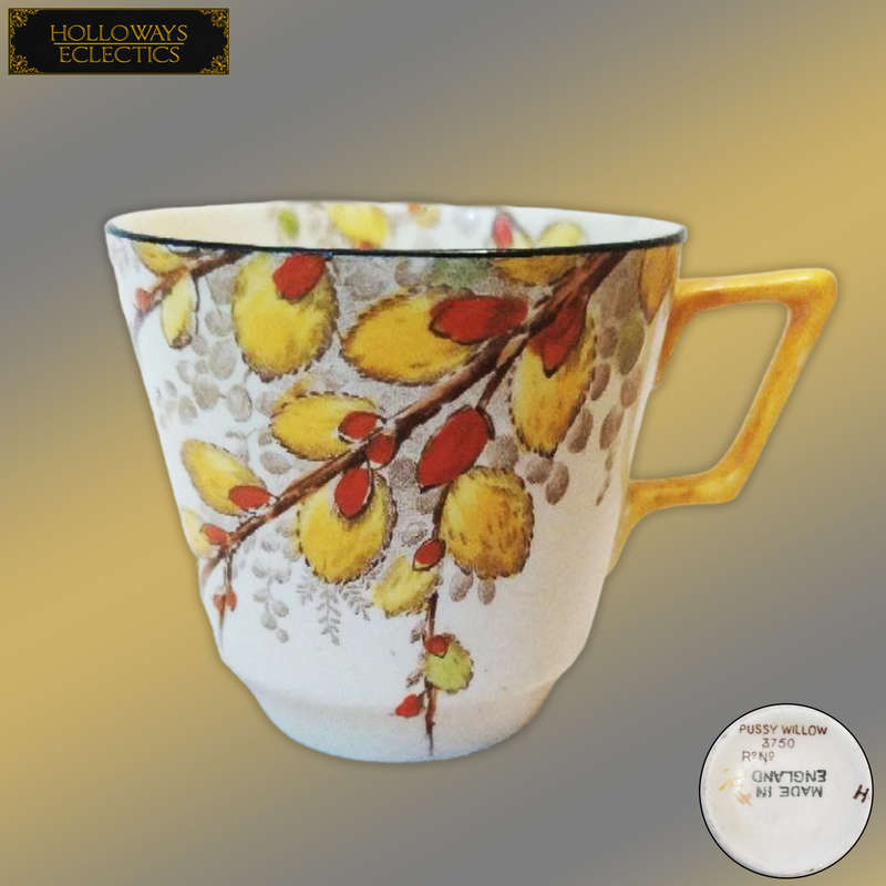 Vintage Pussy Willow Tea Cup And Saucer