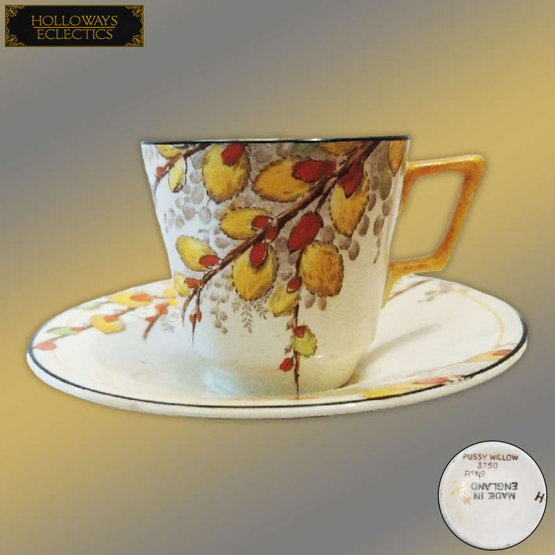 Vintage Pussy Willow Tea Cup And Saucer