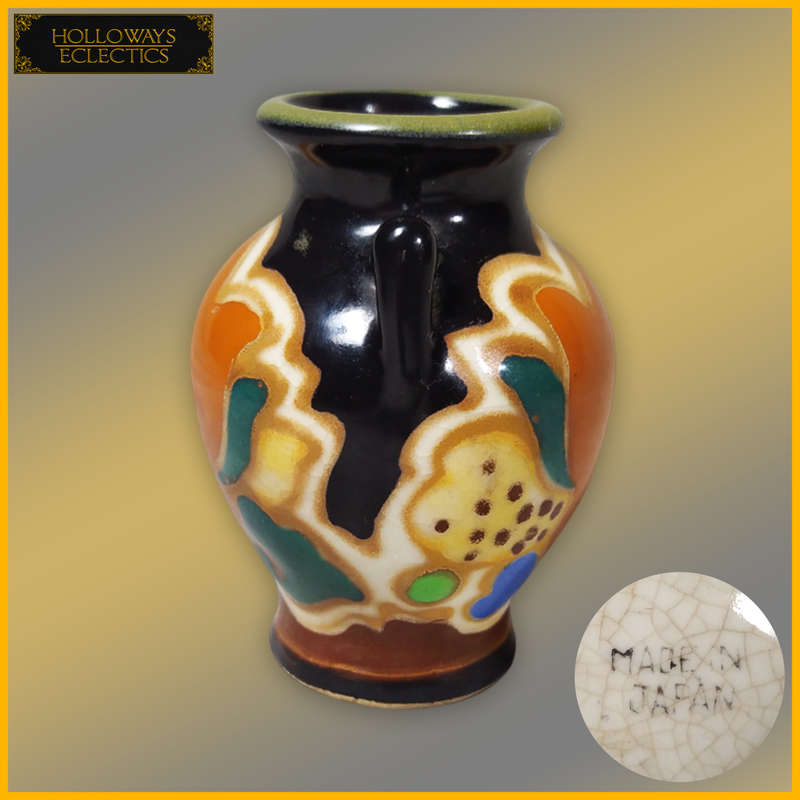 Vintage Miniature Art Deco Japanese Vase