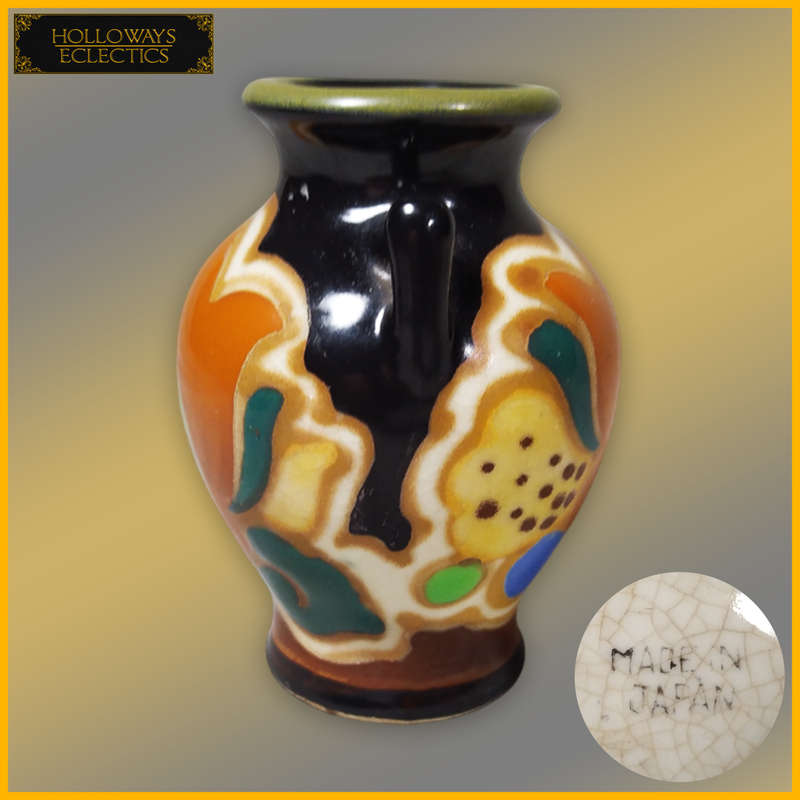 Vintage Miniature Art Deco Japanese Vase