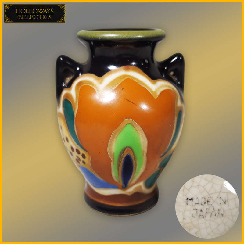 Vintage Miniature Art Deco Japanese Vase