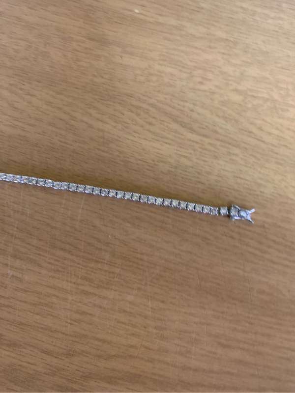Cubic zirconia tennis bracelet