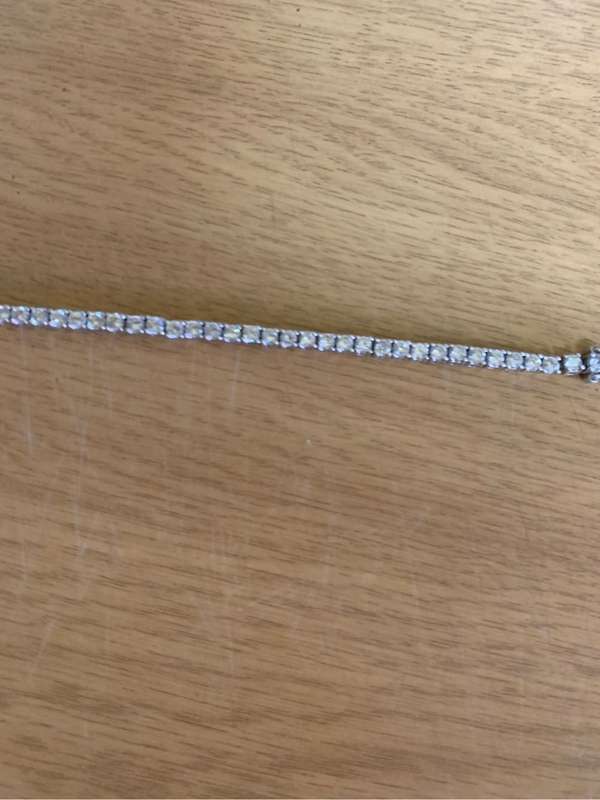 Cubic zirconia tennis bracelet