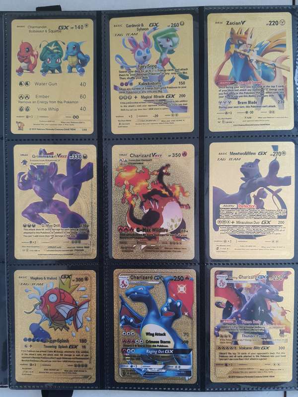 36 GOLD FOIL POKEMON CARDS