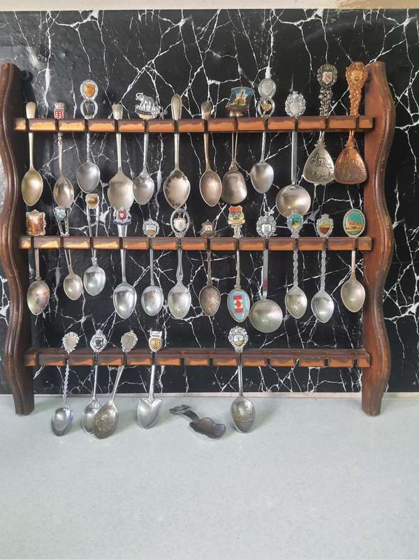 STUNNING SPOON COLLECTION WITH SPOON RACK