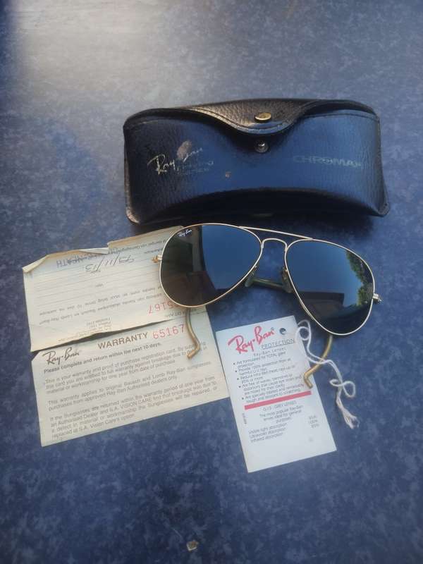 #3 - MINT -Ray-Ban USA B&L Diamond Hard Aviator Outdoorsman 62mm W1508 Survivor Sunglasses - BUYNOW!