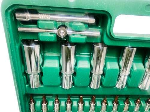 108Pcs 1/2"-1/4" Dr. Socket Car Combination Tool Box Set, Socket Combination professional Car Repair