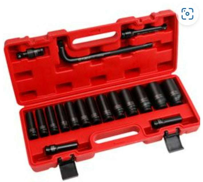AIYI BOI00188 Socket Set (Pack of 18) heavy-duty tube sockets