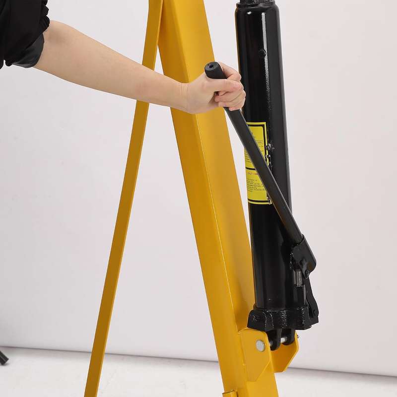 2Ton Folding Engine Crane Engine Hoist Cherry Picker 4400LB Heavy Duty Steel Lift Garage