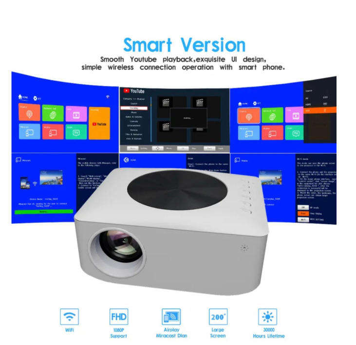 Smart Portable LED Projector - AD-595