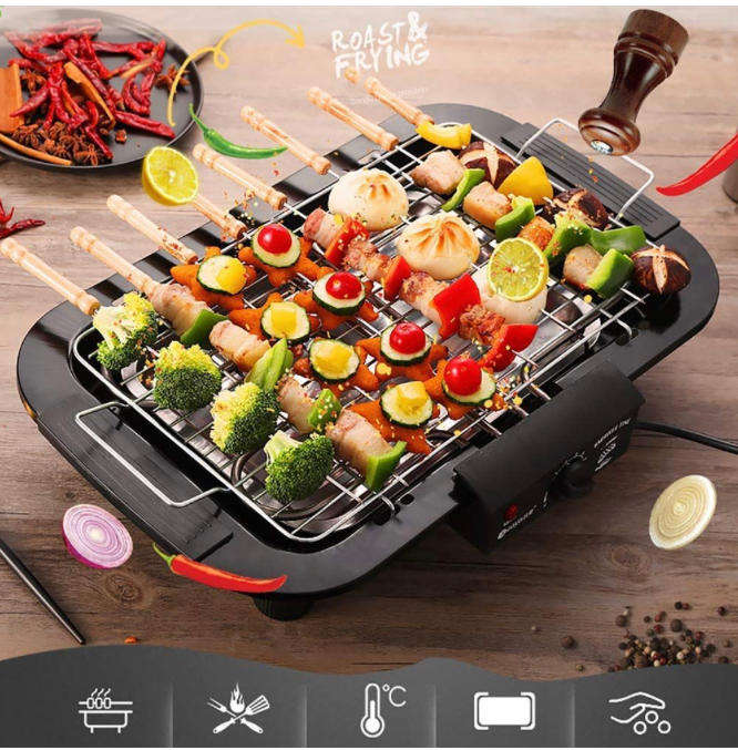 2000W Electric Barbeque Grill for Outdoor/Indoor Cooking