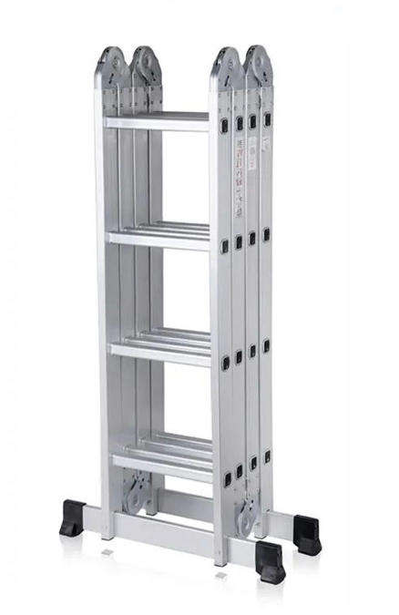 Aluminum ladder Safety Platform 4x4& 16 Steps Lightweight