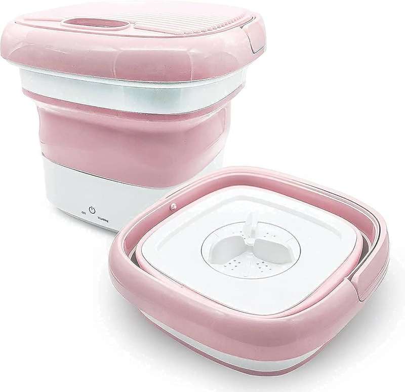 Mini Folding Washing Machine Portable,Foldable Compact Ultrasonic Small Automatic USB Powered Cleani