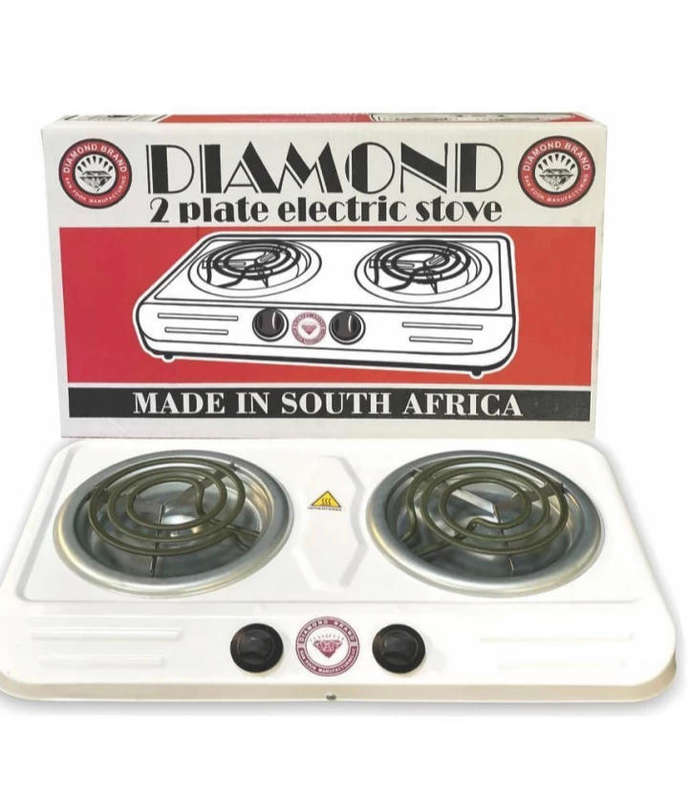 Diamond - Double Electric Spiral Hotplate Stove