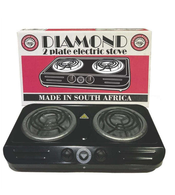 Diamond - Double Electric Spiral Hotplate Stove