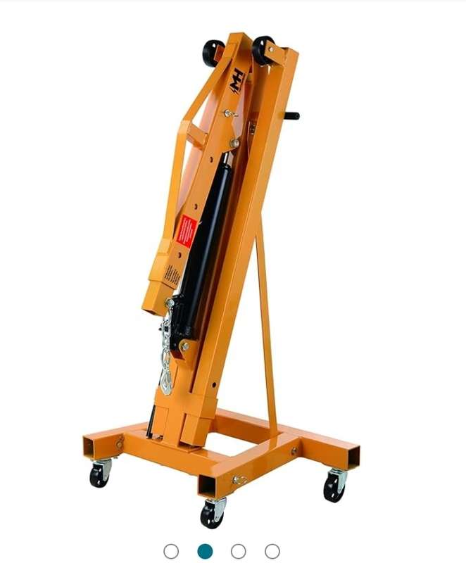 2Ton Folding Engine Crane Engine Hoist Cherry Picker 4400LB Heavy Duty Steel Lift Garage
