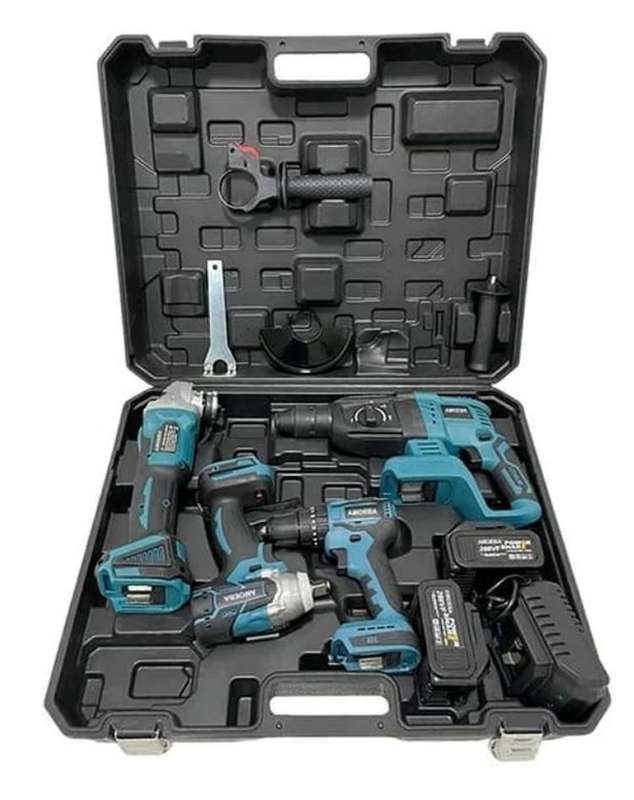 Multi-Function Power Tool Set Combination with Chargeable Cordless Drill