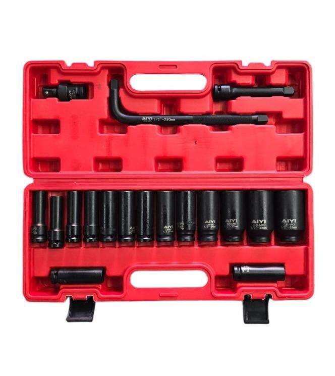 OMS 18 Piece Deep Impact Socket Set 1/2" Drive