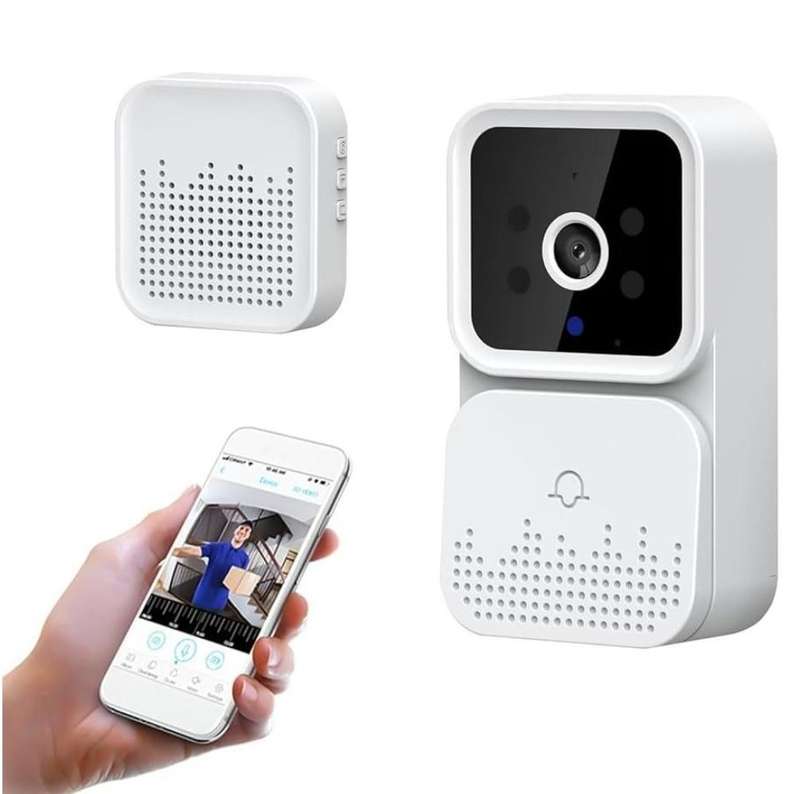 Rechargeable Phone Access Wireless Mini Video Two-Way Audio Doorbell Camera
