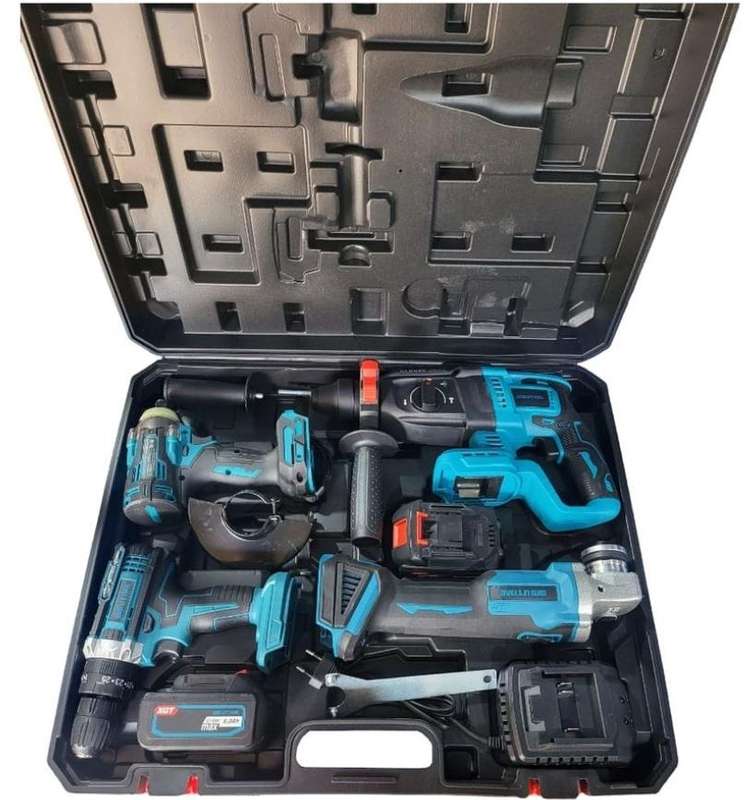 4 In 1 Cordless Power Tool Set. Two Lithium Battery Included