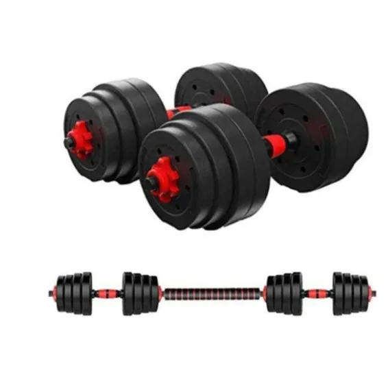 40kg Indoor Gym Weightlifting Adjustable Barbell & Dumbbells