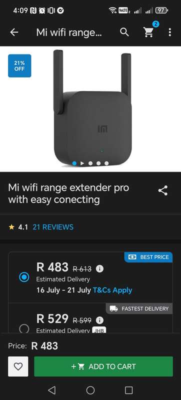 TP-Link Archer AX53 - AX3000 Dual Band Gigabit Router - New Wi-Fi 6 + Xaomi Extender Pro Combo