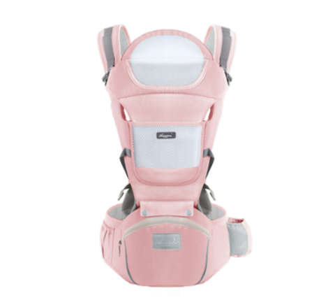 Baby Carrier Ergonomic Infant Carrier with Hip Seat - Pink
