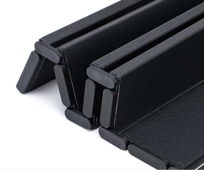 Metal Picnic Table (Size Medium, Black, Knock Down) - Open Box