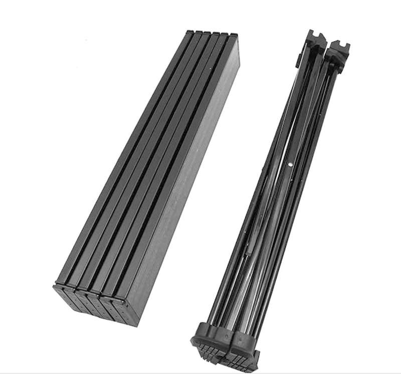 Metal Picnic Table (Size Medium, Black, Knock Down) - Open Box