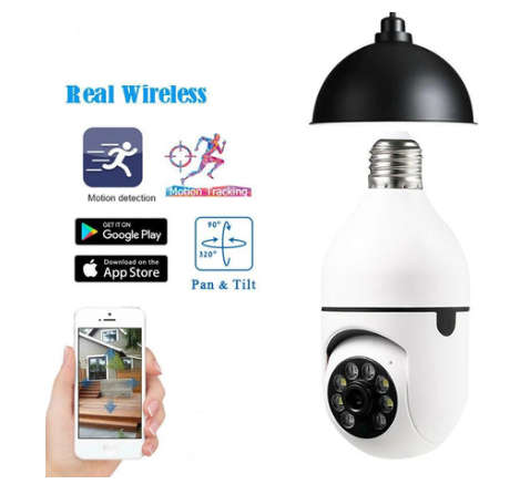 360 Degree Wifi Panaromic Camera with Screw Bulb Connection - Open Box