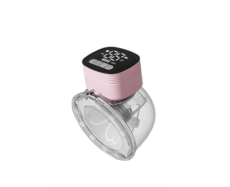 Wearable Hands-Free Electric Breast Pump Mute Stealth 180ML Capacity - Pink