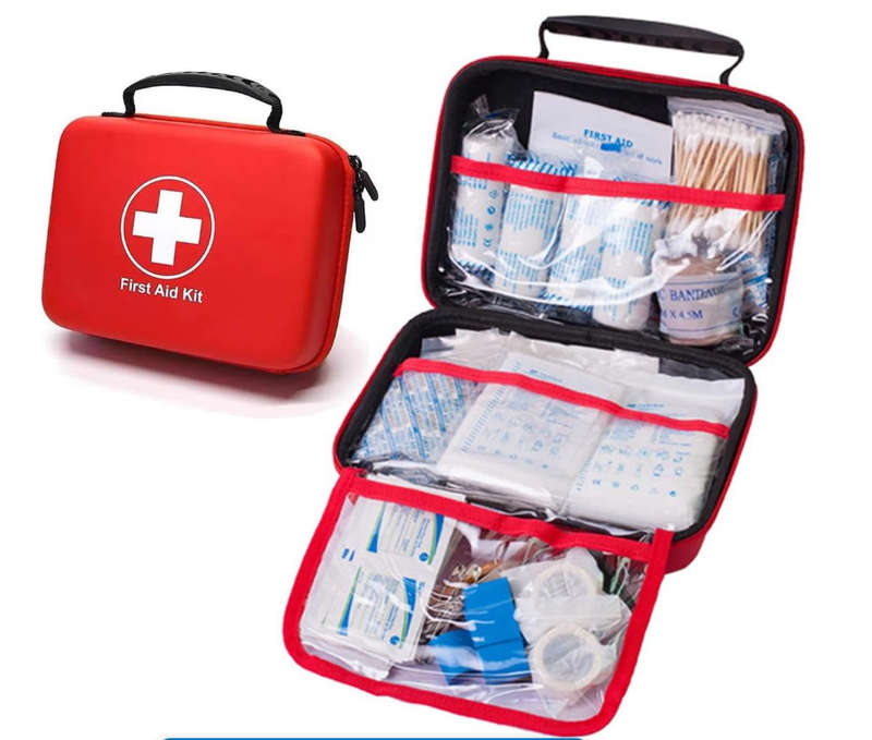Portable Multi-Purpose Emergency First Aid Kit - 228-Piece Set