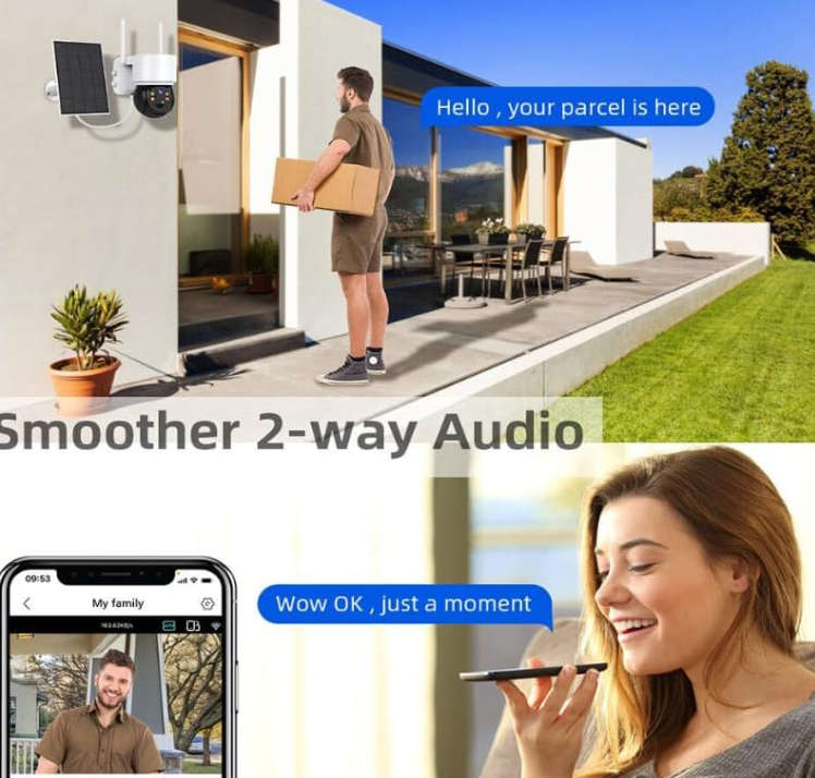4G HD IP WIFI Solar Surveillance Camera - Open Box