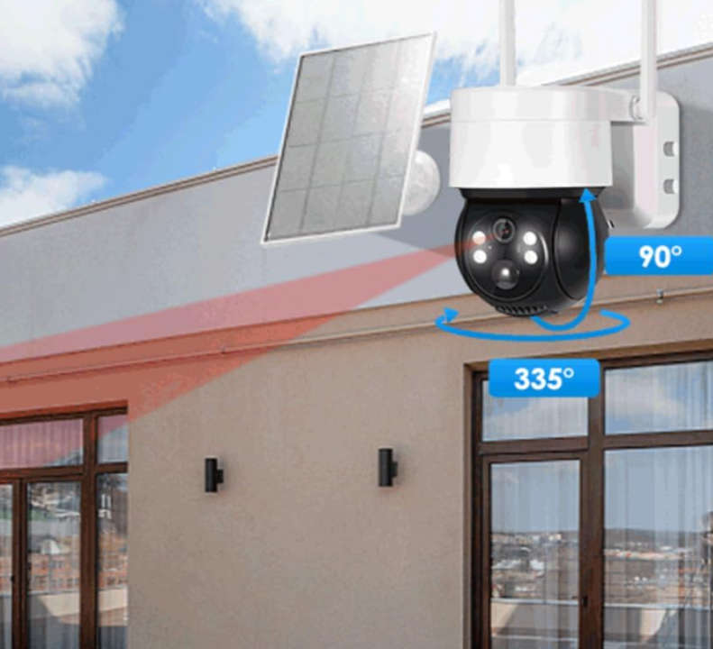 4G HD IP WIFI Solar Surveillance Camera - Open Box