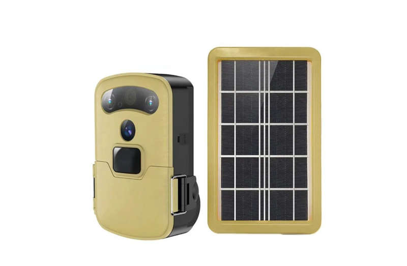 720P Solar Powered WIFI Trail Night Vision Two-way Intercom Hunting Camera - Open Box