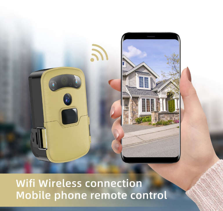 720P Solar Powered WIFI Trail Night Vision Two-way Intercom Hunting Camera - Open Box