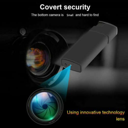 Portable Wireless Wifi Lighter Shaped Camera 1080P With "Lookcam" App - Open Box