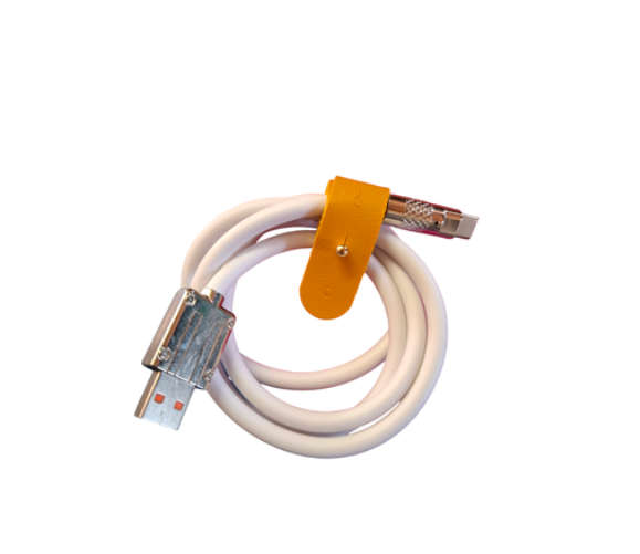 Durable Olesson Type-C Charging Cable - White, Grey