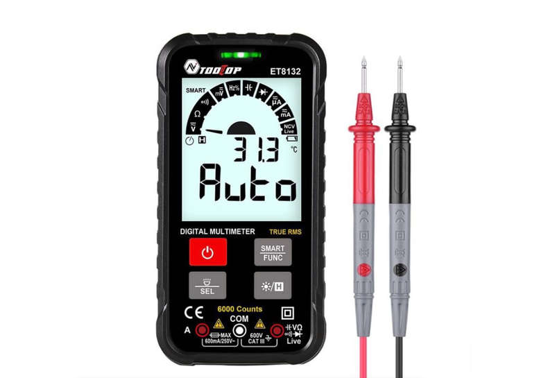 LED Display Screen Digital Multimeter Voltage Current Resistance Frequency