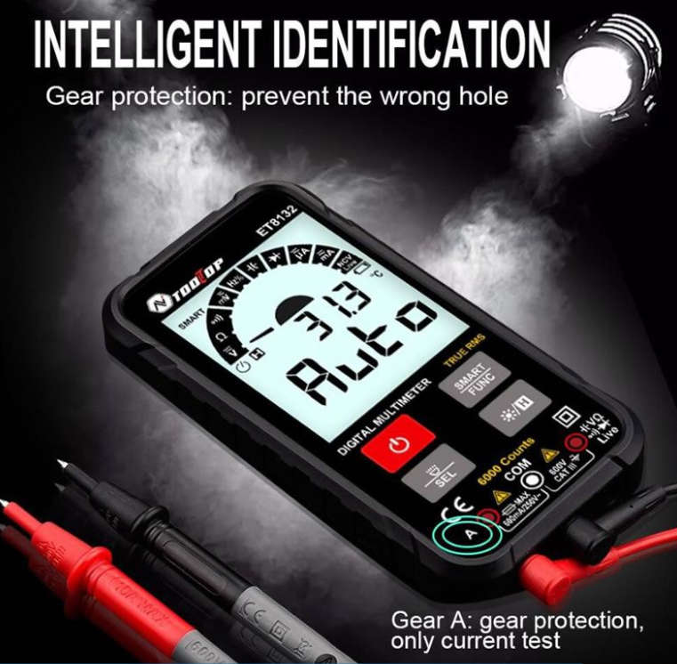 LED Display Screen Digital Multimeter Voltage Current Resistance Frequency