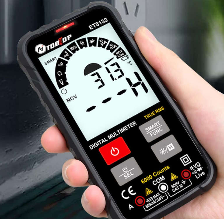 LED Display Screen Digital Multimeter Voltage Current Resistance Frequency