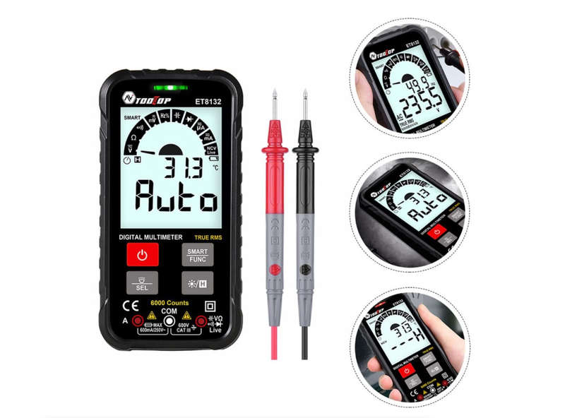 LED Display Screen Digital Multimeter Voltage Current Resistance Frequency