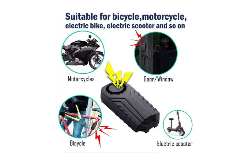 Sensitive Vibrator Detector Bike Alarm With Remote