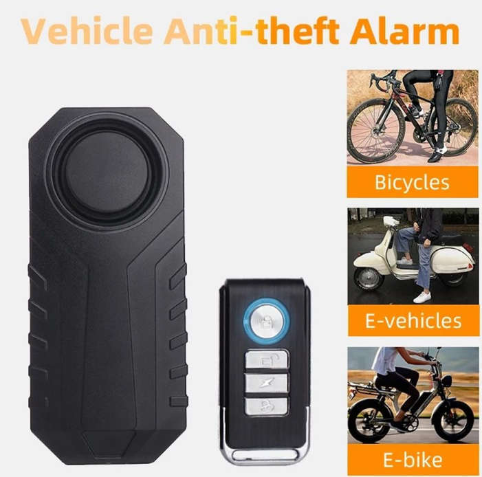 Sensitive Vibrator Detector Bike Alarm With Remote
