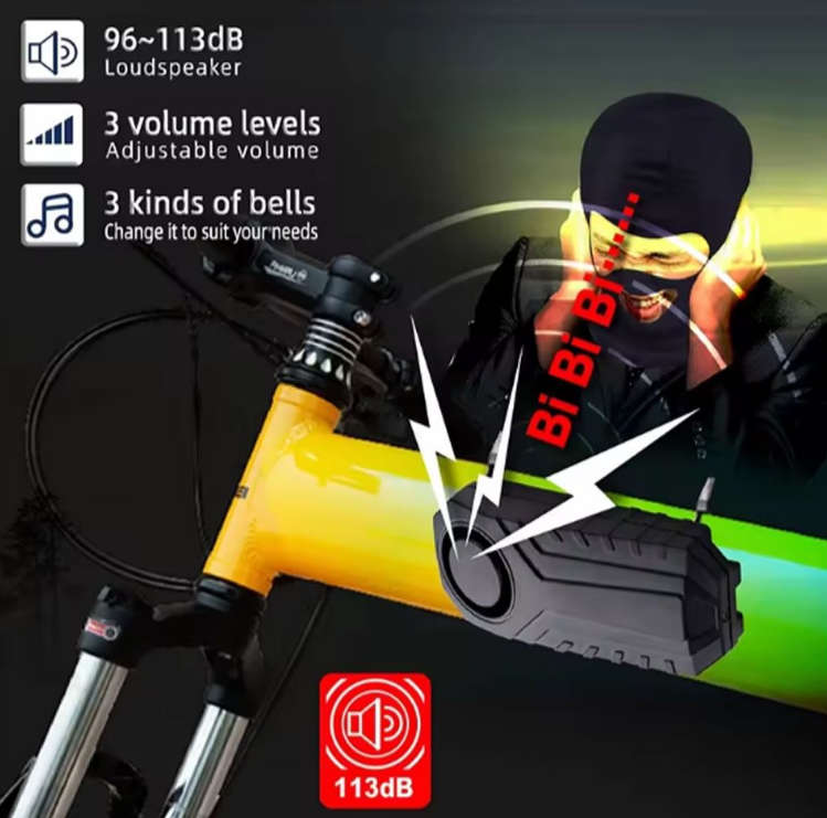 Sensitive Vibrator Detector Bike Alarm With Remote