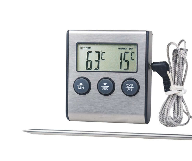Multi-function Digital Grill BBQ Oven Meat Thermometer/Timer