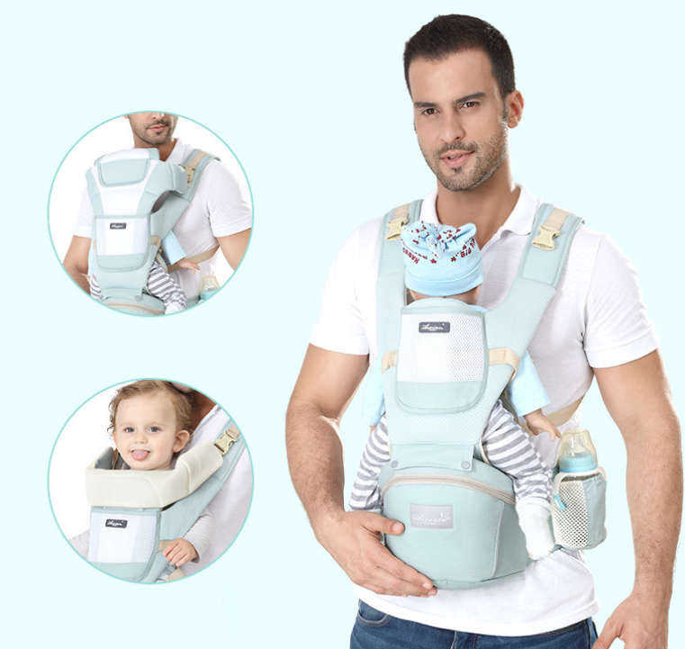 Baby Carrier Ergonomic Infant Carrier with Hip Seat - Blue