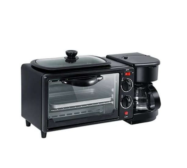Multifunction Household 3 In 1 Breakfast Station Coffee Maker - 1250W - Open Box