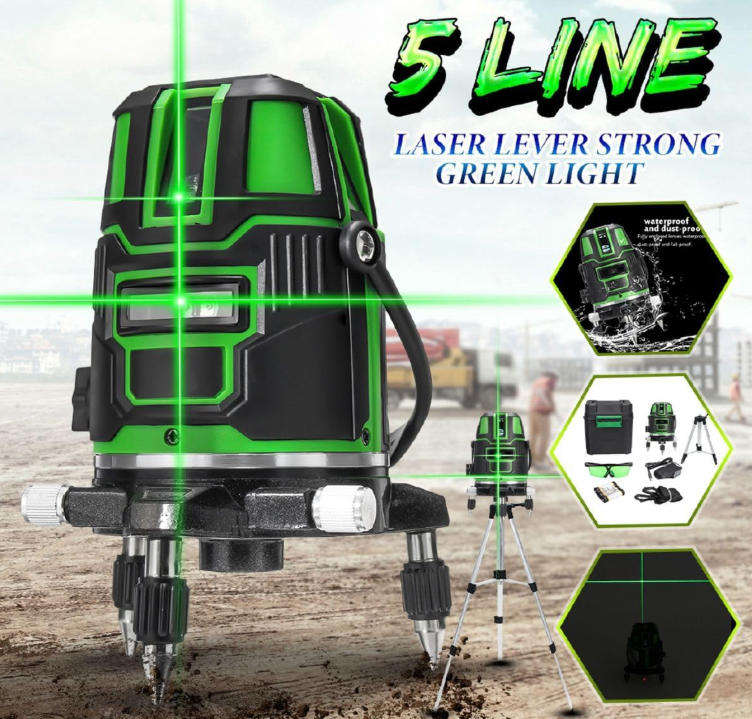 5 Line Green Cross Line Laser Self-Leveling Mapping Tool
